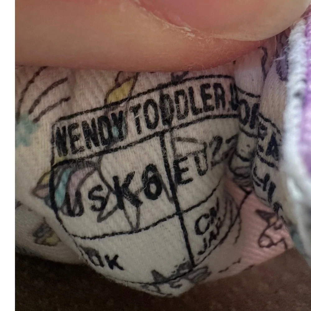Hey Dude Wendy Toddler Tie Dye Slip On‎ Loafers Purple Pink White Shoes Size 6K